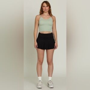 GOLD HINGE Black Pleated Tennis Skirt size SMALL